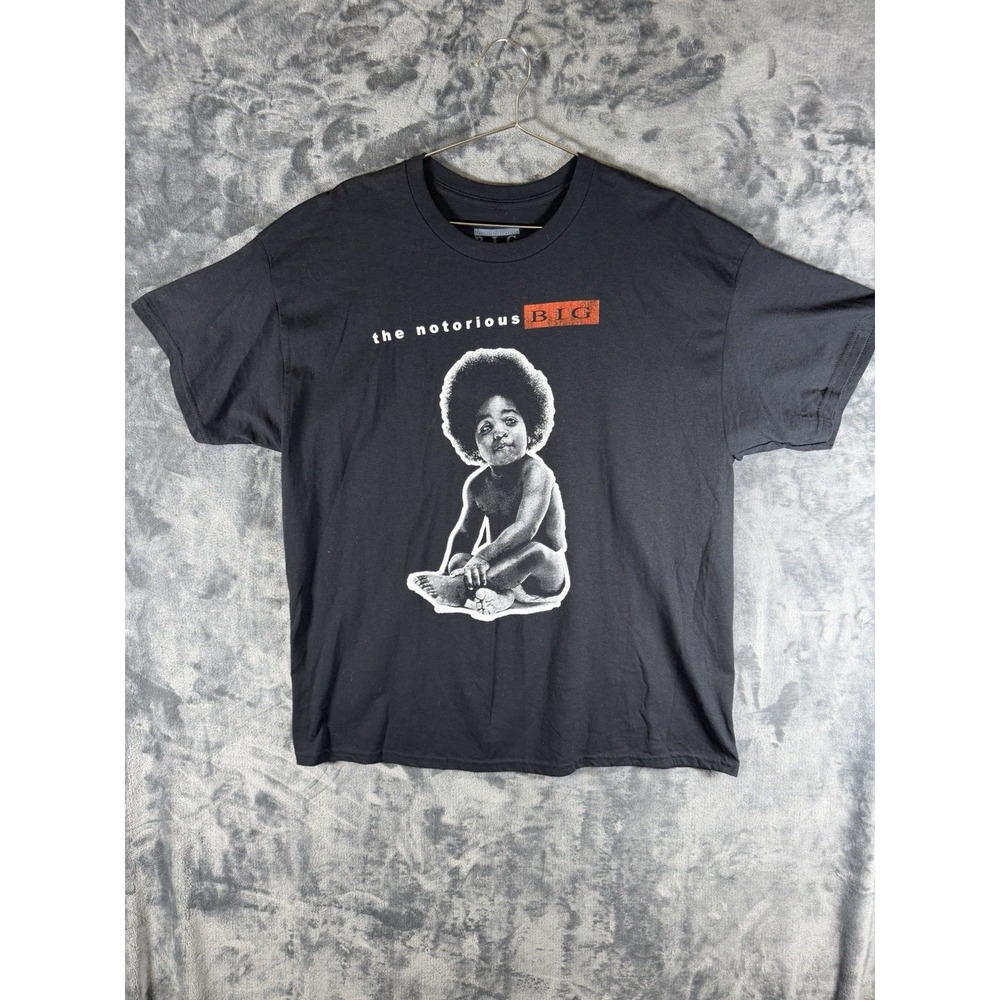 The Notorious B.I.G. 1st Album Cover XL Black T-Shirt
